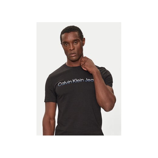 Calvin Klein Jeans T-Shirt Two Tone Institutional J30J325676 Czarny Regular Fit XS MODIVO