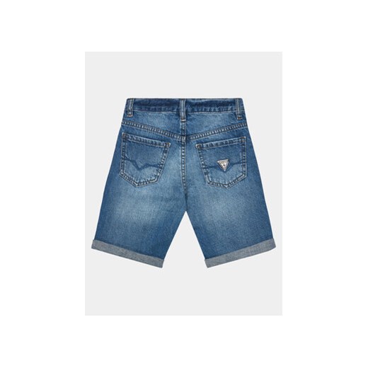 Guess Szorty jeansowe L4GD16 D41E0 Niebieski Regular Fit Guess 10Y MODIVO