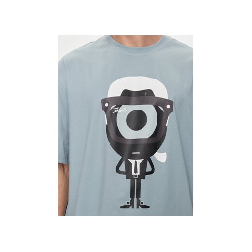 KARL LAGERFELD T-Shirt 755098 542270 Niebieski Regular Fit Karl Lagerfeld L MODIVO