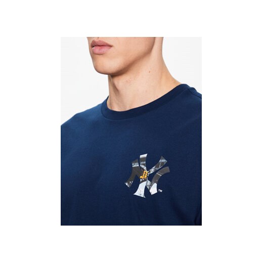 Champion T-Shirt 218923 Granatowy Relaxed Fit Champion M MODIVO