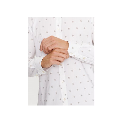 Guess Koszula M3YH35 W8BX1 Biały Slim Fit Guess S MODIVO