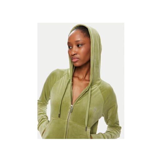 Juicy Couture Bluza Madison JCWA122001 Zielony Slim Fit Juicy Couture XS MODIVO