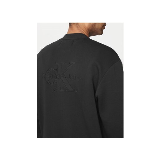 Calvin Klein Jeans Bluza Monologo J30J325915 Czarny Relaxed Fit XL MODIVO