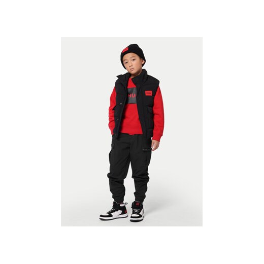 Hugo Spodnie materiałowe G00176 M Czarny Loose Fit 10Y MODIVO