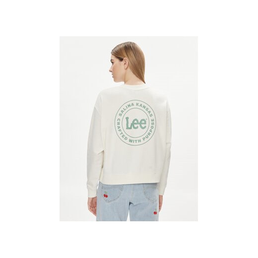 Lee Bluza Essential 112350242 Écru Relaxed Fit Lee M MODIVO