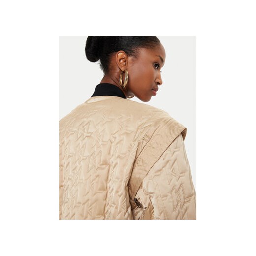 KARL LAGERFELD Kurtka bomber 245W1506 Beżowy Regular Fit Karl Lagerfeld 44 MODIVO