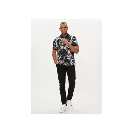Versace Jeans Couture Polo 76GAG6S0 Czarny Regular Fit L MODIVO