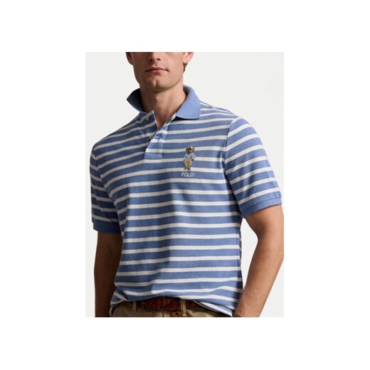 Polo Ralph Lauren Polo 710941863001 Niebieski Custom Slim Fit Polo Ralph Lauren XXL MODIVO