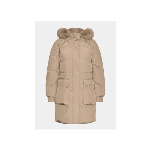 YAS Kurtka puchowa 26031384 Beżowy Regular Fit Yas XXL MODIVO