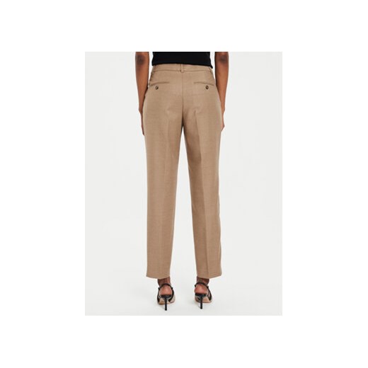Weekend Max Mara Spodnie materiałowe Caldaia 2425136132 Beżowy Regular Fit 50 MODIVO