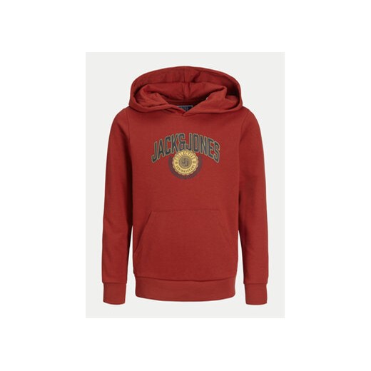 Jack&Jones Junior Bluza Kam Varsity 12266761 Czerwony Standard Fit Jack&jones Junior 164 MODIVO