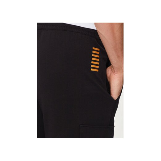 EA7 Emporio Armani Spodnie dresowe 8NPP67 PJVRZ 0208 Czarny Regular Fit S MODIVO