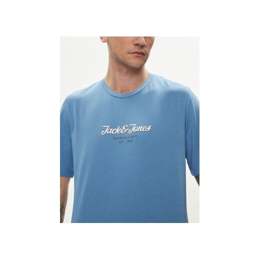 Jack&Jones T-Shirt Henry 12248600 Niebieski Standard Fit M MODIVO