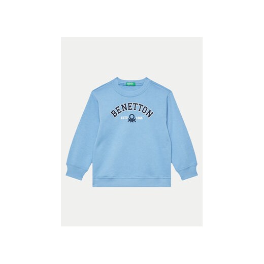 United Colors Of Benetton Bluza 3J70G10F0 Niebieski Regular Fit United Colors Of Benetton 110 MODIVO