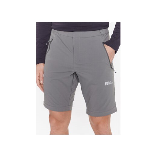 Jack Wolfskin Spodnie outdoor Glastal 1508211 Szary Regular Fit Jack Wolfskin 50 MODIVO
