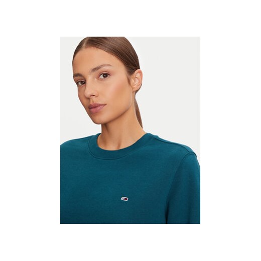 Tommy Jeans Bluza DW0DW19959 Zielony Regular Fit Tommy Jeans L MODIVO
