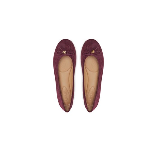 LAUREN RALPH LAUREN Baleriny 802951376002 Bordowy 37 MODIVO