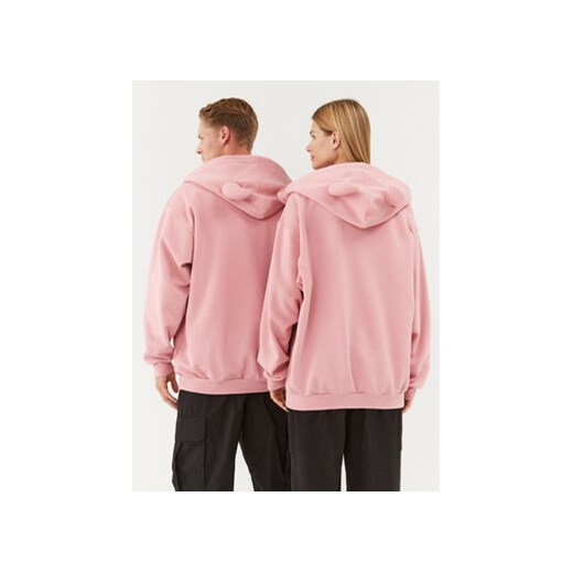 2005 Bluza Unisex Studded Horned Lucy Zip Różowy Relaxed Fit M MODIVO