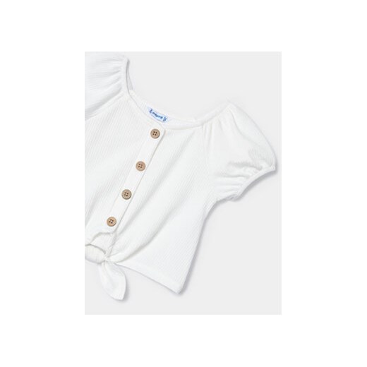 Mayoral Bluzka 3086 Écru Slim Fit Mayoral 7Y MODIVO