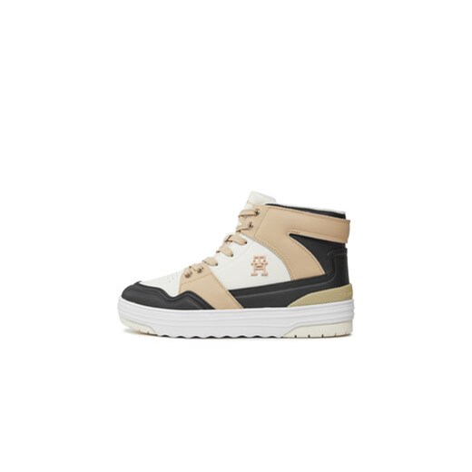 Tommy Hilfiger Sneakersy Th Basket Sneaker Hi FW0FW07757 Beżowy Tommy Hilfiger 36 MODIVO