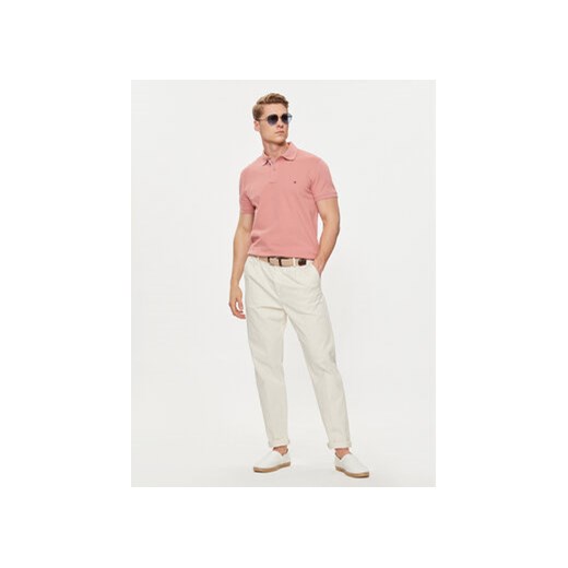 Tommy Hilfiger Polo Palm Under Collar MW0MW34738 Różowy Regular Fit Tommy Hilfiger M MODIVO