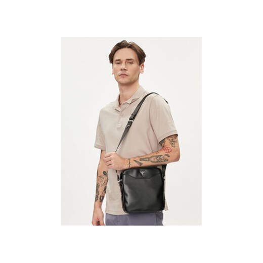 Guess Saszetka HMMECA P4259 Czarny Guess uniwersalny MODIVO