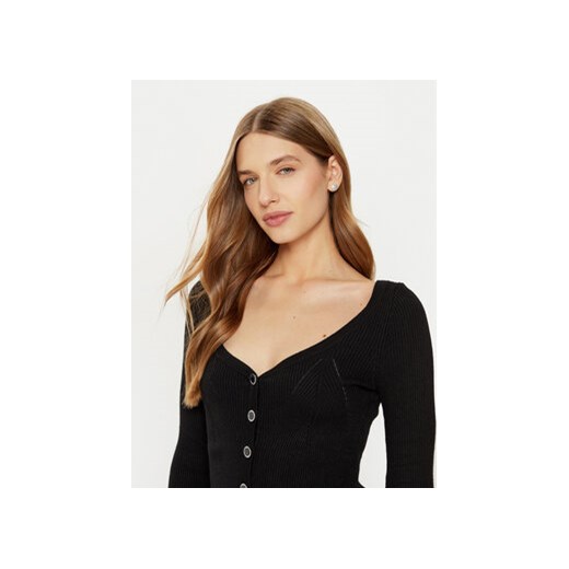 Guess Kardigan W5RR08 Z2V62 Czarny Regular Fit Guess L MODIVO