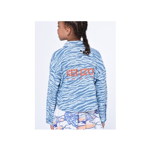 Kenzo Kids Kurtka jeansowa K15638 S Błękitny Regular Fit Kenzo Kids 6Y MODIVO