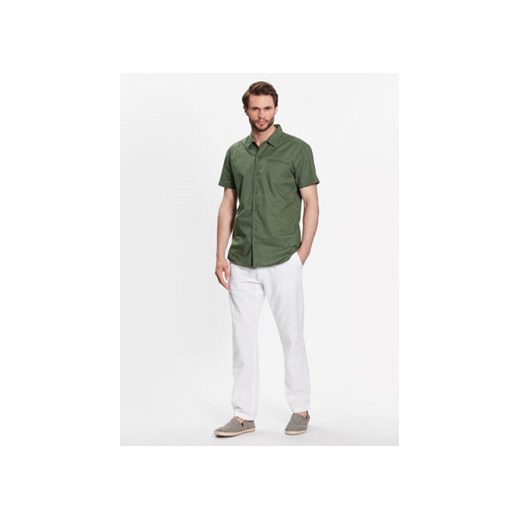 INDICODE Koszula Rollo 20-333 Khaki Regular Fit M MODIVO