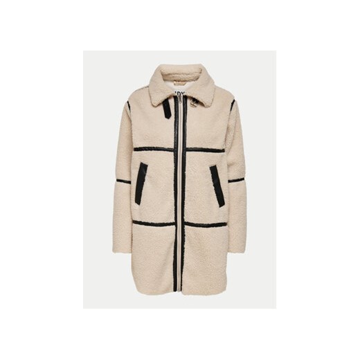 JDY Kożuch Frosty 15243241 Beżowy Regular Fit Jdy S MODIVO