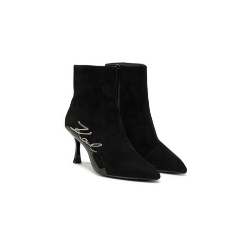 KARL LAGERFELD Botki KL32744 Czarny Karl Lagerfeld 39 MODIVO