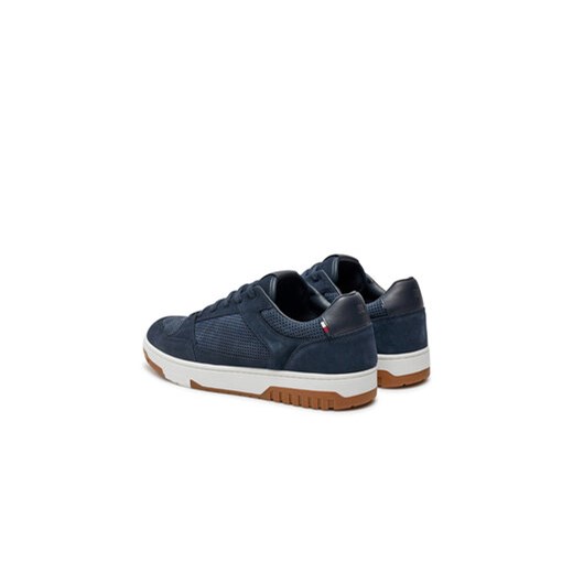 Tommy Hilfiger Sneakersy Th Basket Best Nubuck Mix FM0FM05119 Granatowy Tommy Hilfiger 43 MODIVO
