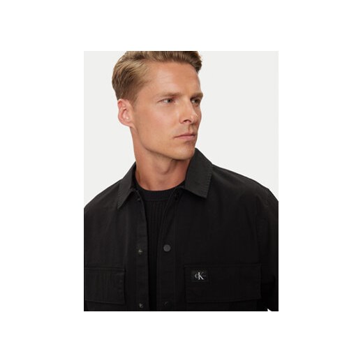 Calvin Klein Jeans Koszula Cargo J30J326970 Czarny Regular Fit M MODIVO