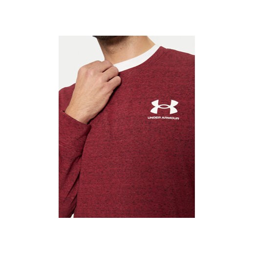 Under Armour Bluza Ua Rival Terry 1370404 Bordowy Relaxed Fit Under Armour XL MODIVO