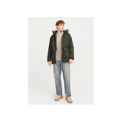 Jack&Jones Parka Construct 12258406 Zielony Regular Fit XXL MODIVO