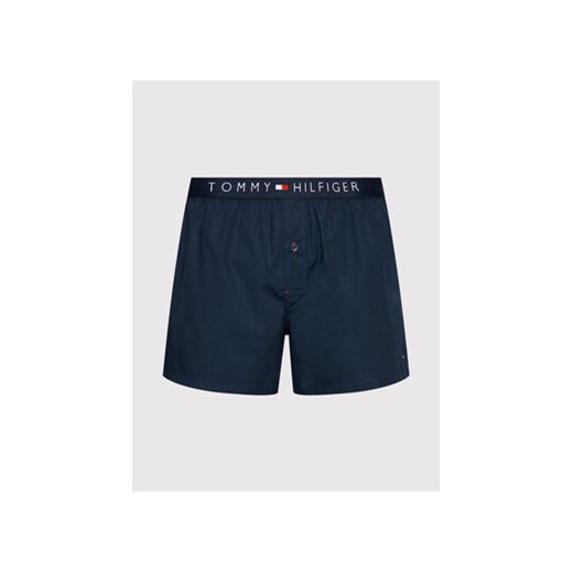 Tommy Hilfiger Bokserki Cotton Woven Boxer Icon 1U87905489 Granatowy Tommy Hilfiger M MODIVO