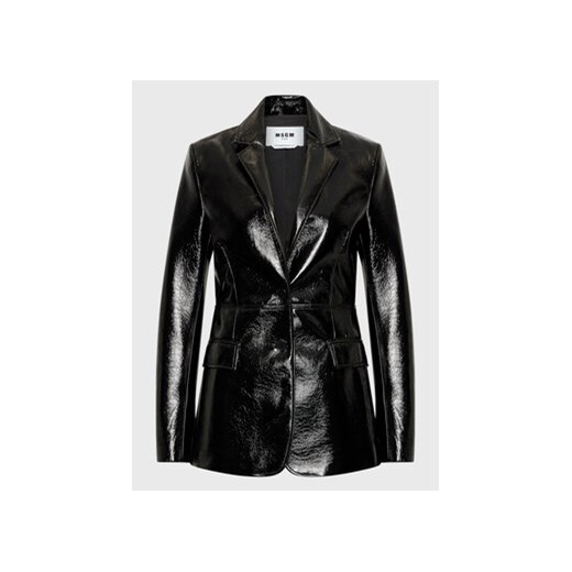 MSGM Marynarka 3341MDG01 227604 Czarny Regular Fit 40 MODIVO