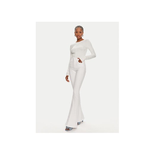ViCOLO Jeansy DB5102 Biały Wide Leg Vicolo XL MODIVO