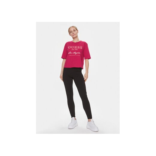 Guess T-Shirt V4RI01 I3Z14 Fioletowy Boxy Fit Guess L MODIVO
