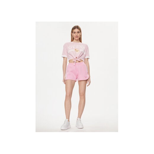 Guess T-Shirt V4GI00 I3Z14 Różowy Boxy Fit Guess L MODIVO