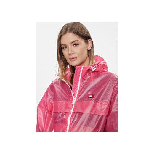 Tommy Jeans Wiatrówka Tjw Glossy Tech Chicago Ext DW0DW17229 Różowy Regular Fit Tommy Jeans L MODIVO