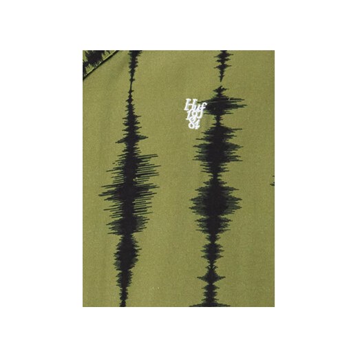 HUF Koszula Seismogram BU00176 Zielony Regular Fit Huf S MODIVO