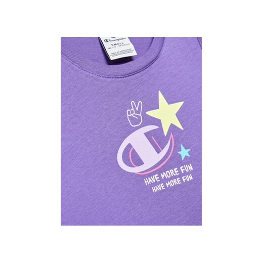 Champion Komplet t-shirt i spodenki 404680 Fioletowy Regular Fit Champion S MODIVO
