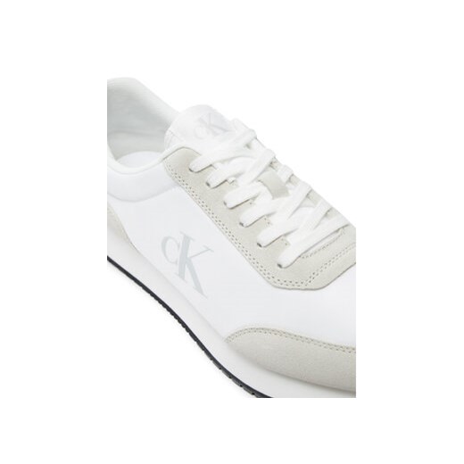 Calvin Klein Jeans Sneakersy Retro Runner YM0YM01119 Écru 46 MODIVO