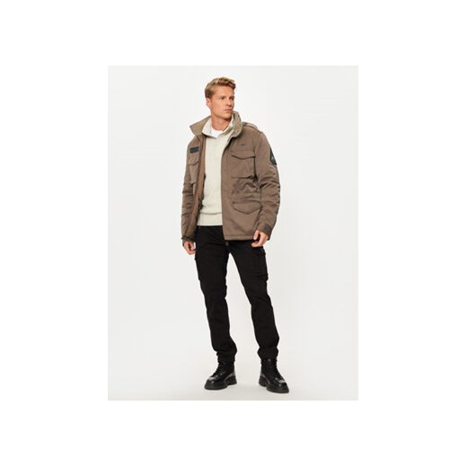 Aeronautica Militare Kurtka przejściowa 242AB2189CT3376 Brązowy Regular Fit Aeronautica Militare 50 MODIVO