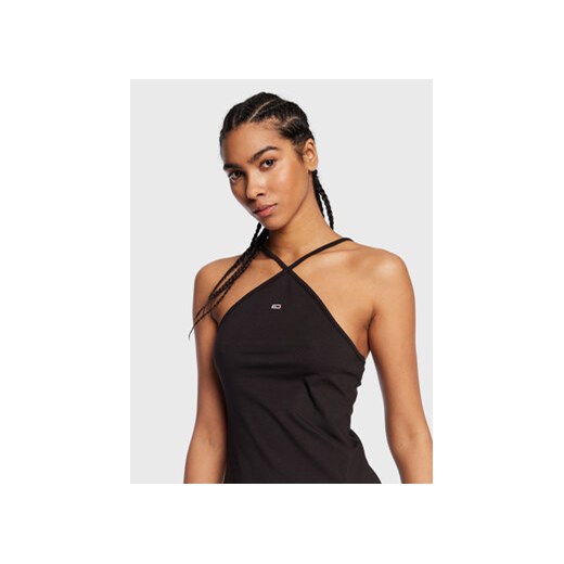 Tommy Jeans Sukienka codzienna Tjw Halter DW0DW15065 Czarny Regular Fit Tommy Jeans S MODIVO
