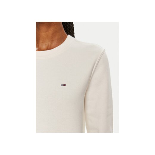 Tommy Jeans Bluza Flag DW0DW19726 Écru Regular Fit Tommy Jeans L MODIVO