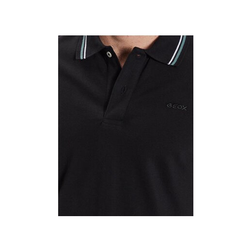 Geox Polo Piquet M3510A-T2649 F9000 Czarny Regular Fit Geox XXL MODIVO