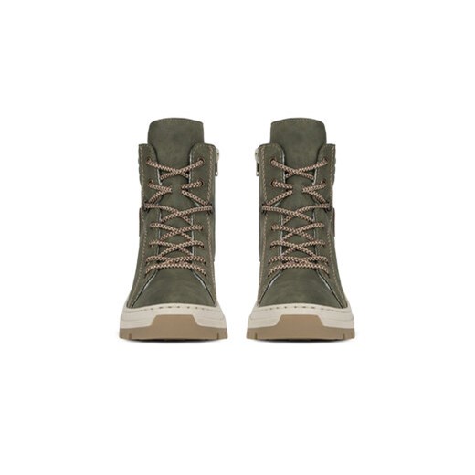 Rieker Botki X9334-54 Zielony Rieker 39 MODIVO