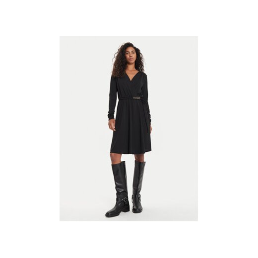 TWINSET Sukienka koktajlowa 241TE2054 Czarny Regular Fit Twinset 40 MODIVO